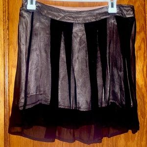 MILK &HONEY LONDON sheer black and pink mini skirt